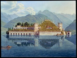 सीढ़ीदार उद्यान, इसोला बेला, लेक मैगीगोर, इटली, 1819