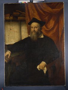 मार्क'एंटोनियो डी डोमिनिस, स्पालाटो के आर्कबिशप (स्प्लिट) c.1610-19 (कैनवास पर तेल) द्वारा माटेओ (attr। To) पोंज़ोनिक