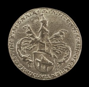 शील्ड ऑफ़ आर्म्स, क्रेस्ट और मेंटलिंग [रिवर्स], 1529।