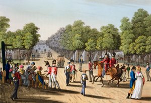 Bois de Boulogne, पेरिस, 1815 1817 में ब्रिटिश सेना का पड़ाव