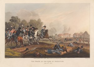 'द डेथ ऑफ द ड्यूक ऑफ ब्रंसविक, 15 जून [sic] 1815'। (प्रिंट)