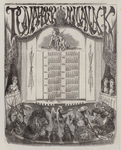 1869 के लिए टॉमहॉक पंचांग (रंगीन लिथो) द्वारा मैथ्यू 