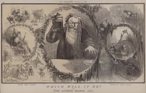यह कौन सा होगा? या, द लंदन सीज़न 1868-9 (कलर लिथो) द्वारा मैथ्यू 