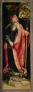 सेंट एंथोनी द हर्मिट, इसेनहिम अल्टारपीस से, c.1512-1516 द्वारा मथायस ग्रुनेवाल्ड