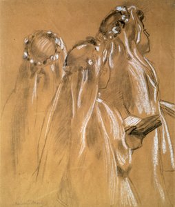 गर्ल्स विद द गारलैंड्स, 1905-1906। द्वारा मौरिस डेनिस