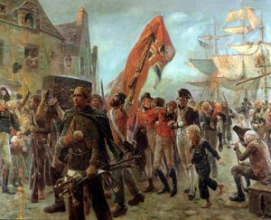 1806 में प्राइवेटर्स - 19वीं सदी के अंत में मौरिस ऑरेंज द्वारा कैनवास पर तेल।