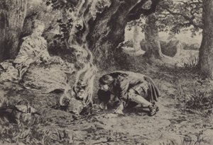जीन-जैक्स रूसो द्वारा लेस कन्फेशंस की पुस्तक VI के लिए चित्रण (उत्कीर्णन) द्वारा मौरिस लेलोइर