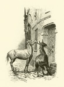 तीन बंदूकधारियों के लिए चित्रण (उत्कीर्णन) द्वारा मौरिस लेलोइर
