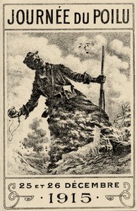 फ्रेंच WWI प्रचार पोस्टर "जर्नी डू पोइलू"। 25 और 26 दिसंबर, 1915 ", पब. 1915 (कलर लिथो)