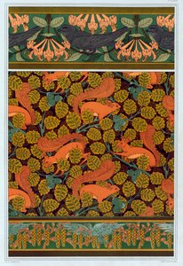 वॉलपेपर, और बॉर्डर, पब के लिए डिज़ाइन। 1897.