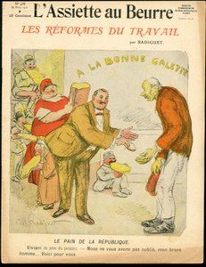 "L'Assiette au Beurre" का कवर, संख्या 468, रंग में व्यंग्य द्वारा मौरिस रेडिगेट