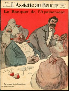 "L'Assiette au Beurre", संख्या 498, रंगों में व्यंग्य का कवर द्वारा मौरिस रेडिगेट