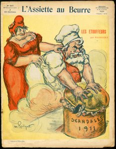 "L'Assiette au Beurre", संख्या 557, रंगों में व्यंग्य का कवर द्वारा मौरिस रेडिगेट