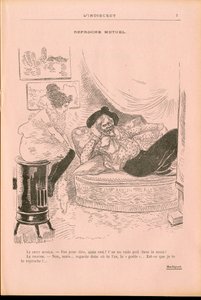 L'Indiscret, B&W . में व्यंग्य द्वारा मौरिस रेडिगेट