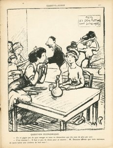 L'Assiette au Beurre, संख्या 494, B&W . में व्यंग्य द्वारा मौरिस रेडिगेट