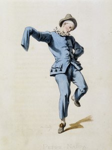 Peppe Nappa (पियरोट या Peppe-Nappa) "Masques et buuffons" (इतालवी कॉमेडी), मौरिस सैंड द्वारा टेक्स्ट और ड्रॉइंग, A. Manceau द्वारा प्रिंट, जॉर्जेस सैंड, पेरिस, मिशेल लेवी फ्रेरेस द्वारा प्रस्तावना से आकर्षित होता है। द्वारा मौरिस रेत