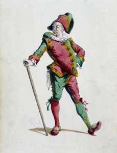 पोलिचिनेल - ""Masques et boufons"" (इतालवी कॉमेडी) में, मौरिस सैंड द्वारा पाठ और चित्र, ए। मैन्सौ द्वारा नक़्क़ाशी, जॉर्जेस सैंड, पेरिस, मिशेल लेवी फ्रेरेस द्वारा प्रस्तावना द्वारा मौरिस रेत