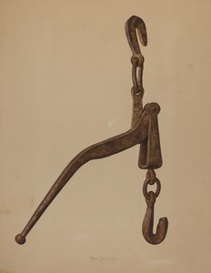 लॉग लोड टाइटनर, 1939। द्वारा मैक्स फ़र्नेकेस