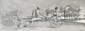 लव, डेथ एंड बियॉन्ड, 1881, प्लेट XII फ्रॉम &39;इंटरमेजि (इचिंग, ड्रायपॉइंट अन्ड एक्वाटिंट) द्वारा मैक्स क्लिंगर