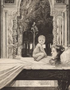 मृत माँ। 1889