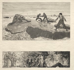 Vom Tode I, Opus II, 1889 No. 2। द्वारा मैक्स क्लिंगर