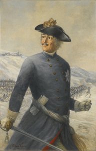 लियोपोल्ड I, एनामल-डेसाउ के राजकुमार 1676-1747, प्रशिया सेना में फील्ड मार्शल द्वारा मैक्स कोर्न