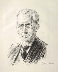 Arno लकड़ी फ़ोल्डर: पोर्ट्रेट Arno Holz, 1923। द्वारा मैक्स लिबरमैन