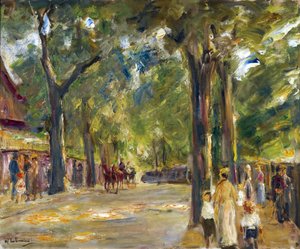 वानसी पार लिबरमैन, मैक्स (1847-1935) में ग्रोस सीस्ट्रासे पर आंकड़े। कैनवास पर तेल, आकार: 60,4x72,5, c. 1920, निजी संग्रह द्वारा मैक्स लिबरमैन