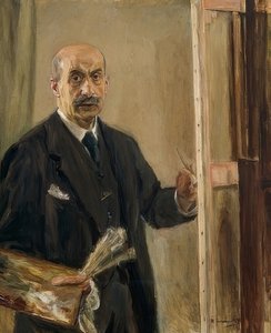 चित्रफलक पर स्व-चित्र। 1916 द्वारा मैक्स लिबरमैन