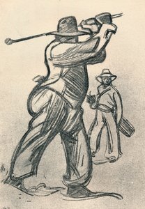 द गोल्फ प्लेयर, c1920, 1923 द्वारा मैक्सिम पियरे जूल्स डेथोमास