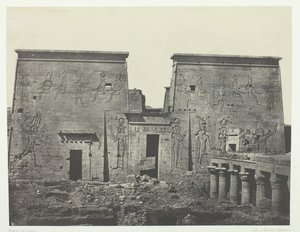 ड्रमोस एट फिलोन्स, पिलोन्स, नूबिया में आइसिस का महान मंदिर, 184951, 1852 में छपा। द्वारा मैक्सिम डू कैंप