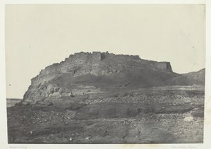 इब्रीम प्राचीन प्रेममिस का किला, दक्षिण से देखें, नूबिया, 184951, 1852 में छपा। द्वारा मैक्सिम डू कैंप