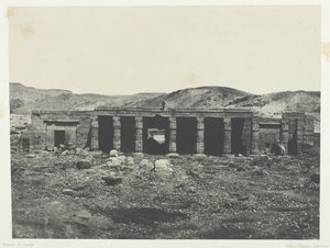 गोरनाह, मेनेफ्ता I का महल, थेब्स, 184951, 1852 में छपा। द्वारा मैक्सिम डू कैंप