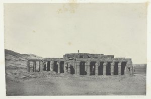 गौरनाह, ओसिमंडियास का मकबरा, थेब्स, 184951, 1852 मुद्रित। द्वारा मैक्सिम डू कैंप