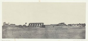 लक्सर, खंडहरों का सामान्य दृश्य, थेब्स, 184951, 1852 मुद्रित। द्वारा मैक्सिम डू कैंप