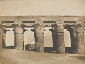 लक्सर, महल का बड़ा उपनिवेश, 1849-51। द्वारा मैक्सिम डू कैंप