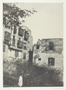फ्रैंक क्वार्टर में हाउस एंड गार्डन, ले कायर, 184951, 1852 मुद्रित। द्वारा मैक्सिम डू कैंप