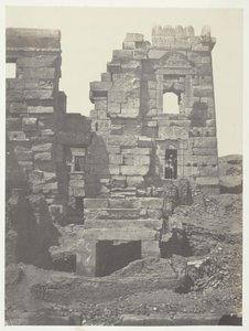 मेडिनेट-हबौ, रामसेस-मेयामोन, थेब्स, 184951 के गाइनेसियम का उत्तरी अग्रभाग। द्वारा मैक्सिम डू कैंप