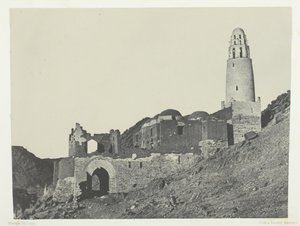 बाब विलेज, नूबिया में बेलाल मस्जिद, 184951, 1852 मुद्रित। द्वारा मैक्सिम डू कैंप