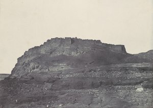 नूबिया। इब्रीम किला प्राचीन प्रेमिस। दक्षिण में लिया गया दृश्य।, 1850। द्वारा मैक्सिम डू कैंप
