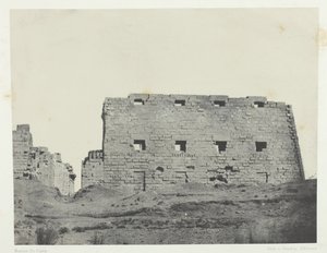 कर्णक पैलेस, दक्षिण-पश्चिम के महान तोरण, थेब्स, 184951, 1852 छपे। द्वारा मैक्सिम डू कैंप