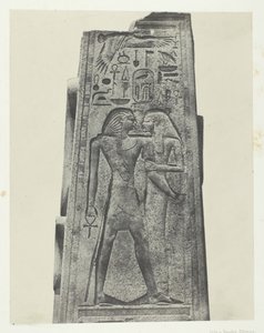 कर्णक पैलेस, ग्रेनाइट अभयारण्य से पहले स्तंभ, थेब्स, 184951, 1852 मुद्रित। द्वारा मैक्सिम डू कैंप