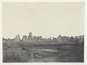 कर्णक पैलेस, साउथ प्रोपीलिया, थेब्स, 184951, 1852 मुद्रित। द्वारा मैक्सिम डू कैंप