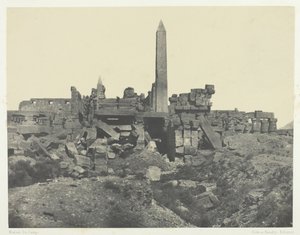 कर्णक पैलेस, ग्रेनाइट अभयारण्य और हाइपोस्टाइल हॉल, थेब्स, 184951, 1852 में छपा। द्वारा मैक्सिम डू कैंप
