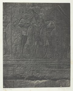 कर्णक पैलेस, ग्रेनाइट अभयारण्य की बाहरी मूर्तियां, थेब्स, 184951, 1852 मुद्रित। द्वारा मैक्सिम डू कैंप