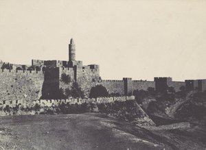 फिलिस्तीन। जेरूसलम। दीवारों का पश्चिमी भाग, 1850। द्वारा मैक्सिम डू कैंप