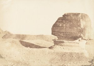 प्रोफाइल डु ग्रैंड स्फिंक्स, प्रिस डु सूद, दिसंबर 1849। द्वारा मैक्सिम डू कैंप