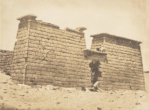 पाइलोन्स डू टेम्पल डी सेबोना, 3 अप्रैल, 1850। द्वारा मैक्सिम डू कैंप