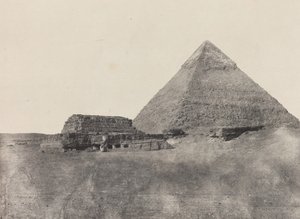 शेफ्रेन का पिरामिड, मध्य मिस्र, 184951, 1852 छपा। द्वारा मैक्सिम डू कैंप