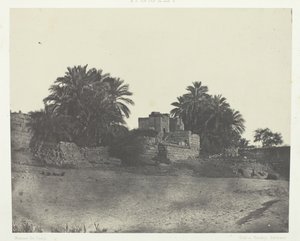 एक रोमन किलेबंदी के खंडहर, फिलो, नूबिया, 184951, 1852 में छपी। द्वारा मैक्सिम डू कैंप